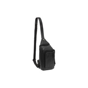 Leather Sling Bag Riga da Donna in Classic 100% Full-Grain Leather - Full Exterior Front Profile View | Acquista online