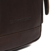 Brown Leather Sling Bag Riga da Donna, detail view 3