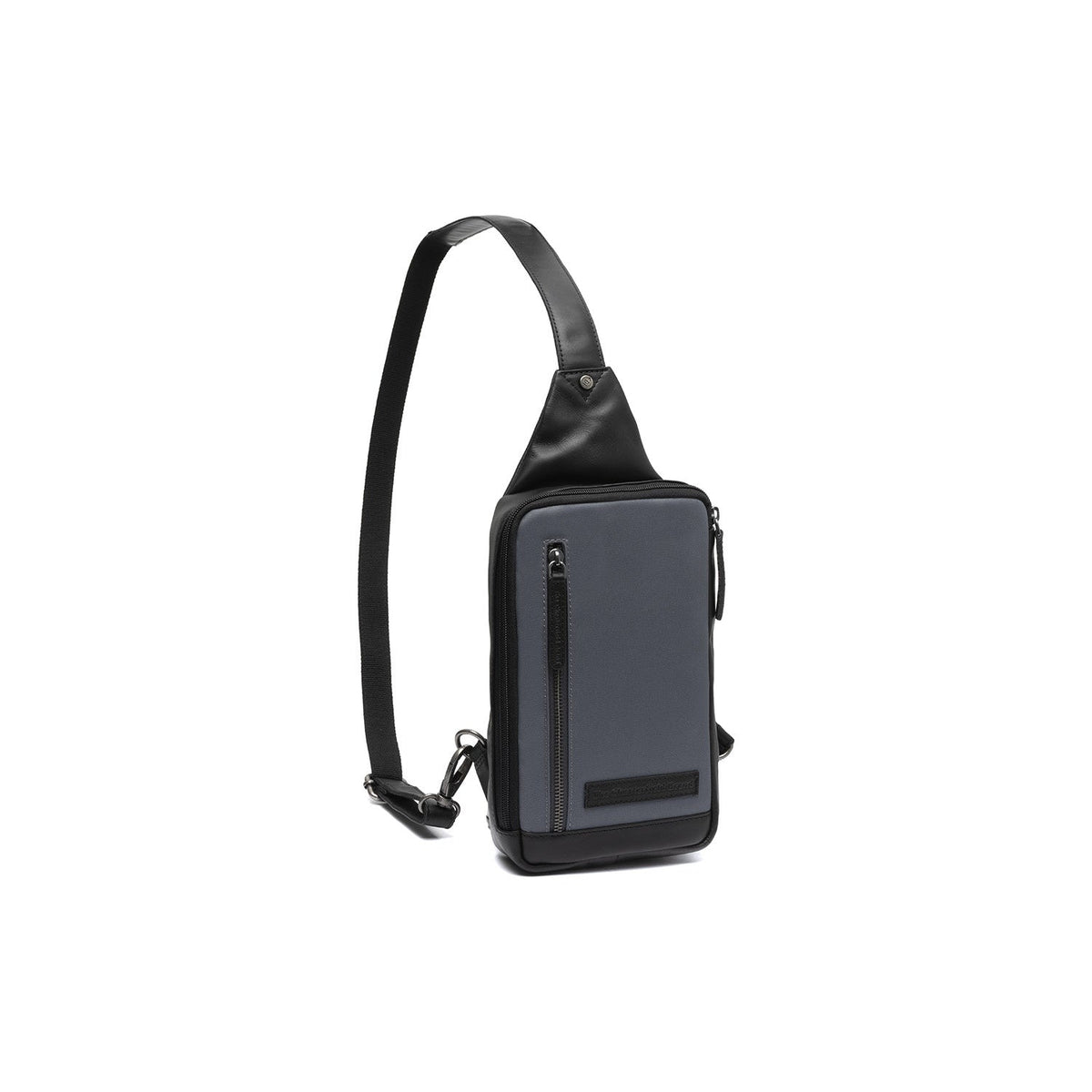 Leather Sling Bag Salla da Donna in Classic 100% Full-Grain Leather - Full Exterior Front Profile View | Acquista online