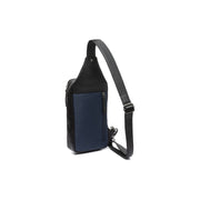 Navy Leather Sling Bag Salla da Donna, detail view 5