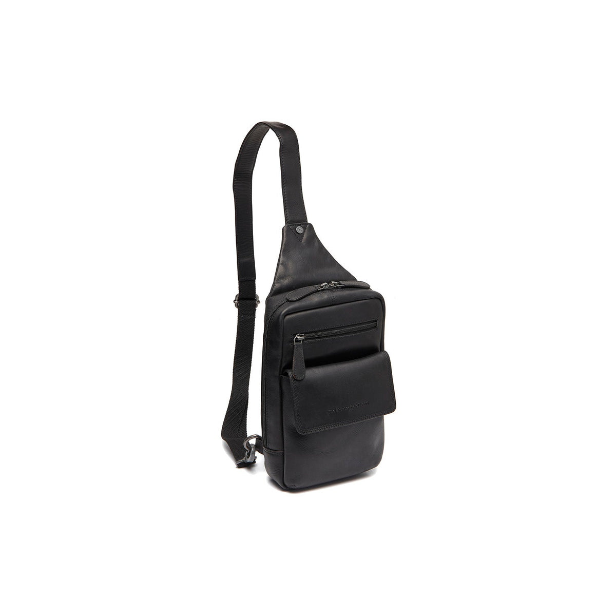 Leather Sling Bag Turelle da Donna in Classic 100% Full-Grain Leather - Full Exterior Front Profile View | Acquista online