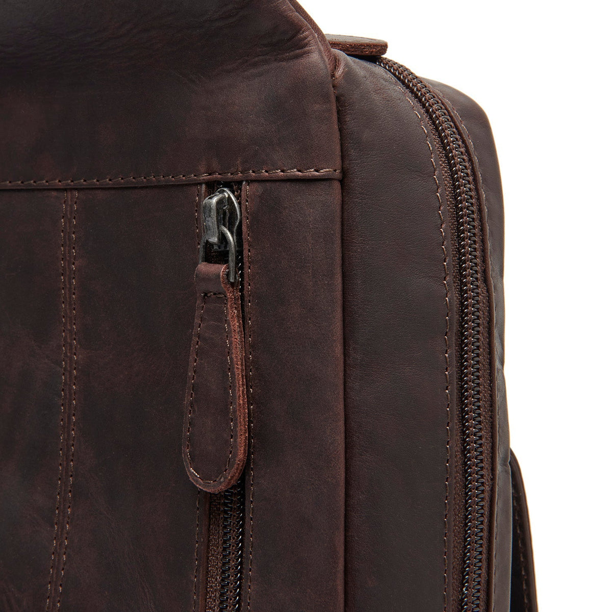 Brown Leather Sling Bag Turelle da Donna, detail view 3