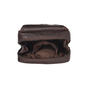 Brown Leather Sling Bag Turelle da Donna, detail view 5