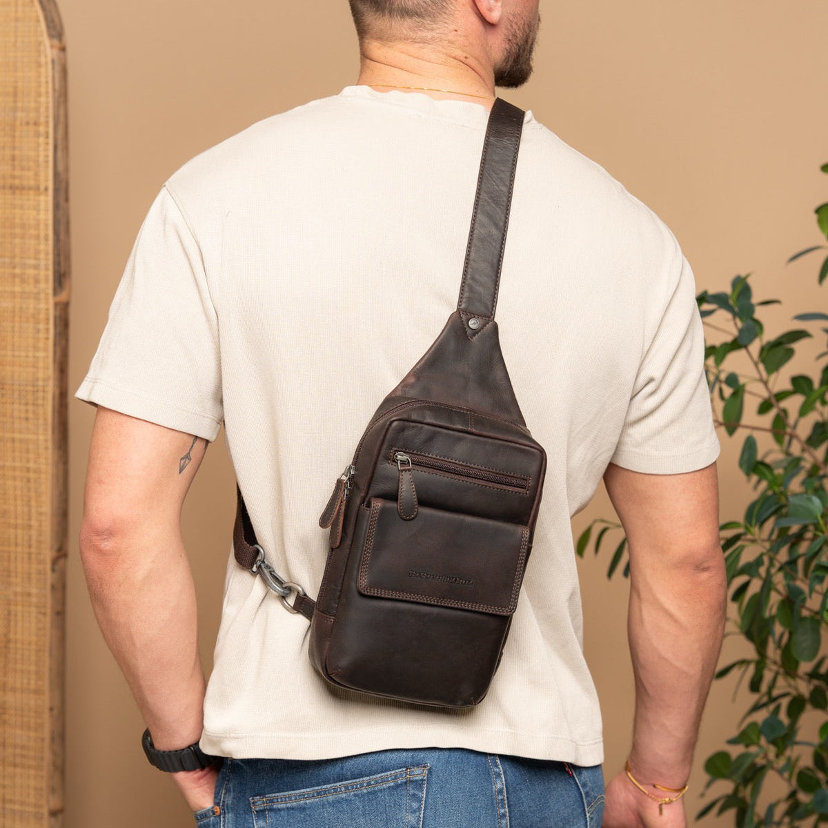 Leather Sling Bag Turelle da Donna – Vista prodotto alternativa 3