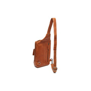 Cognac Leather Sling Bag Turelle da Donna, detail view 5