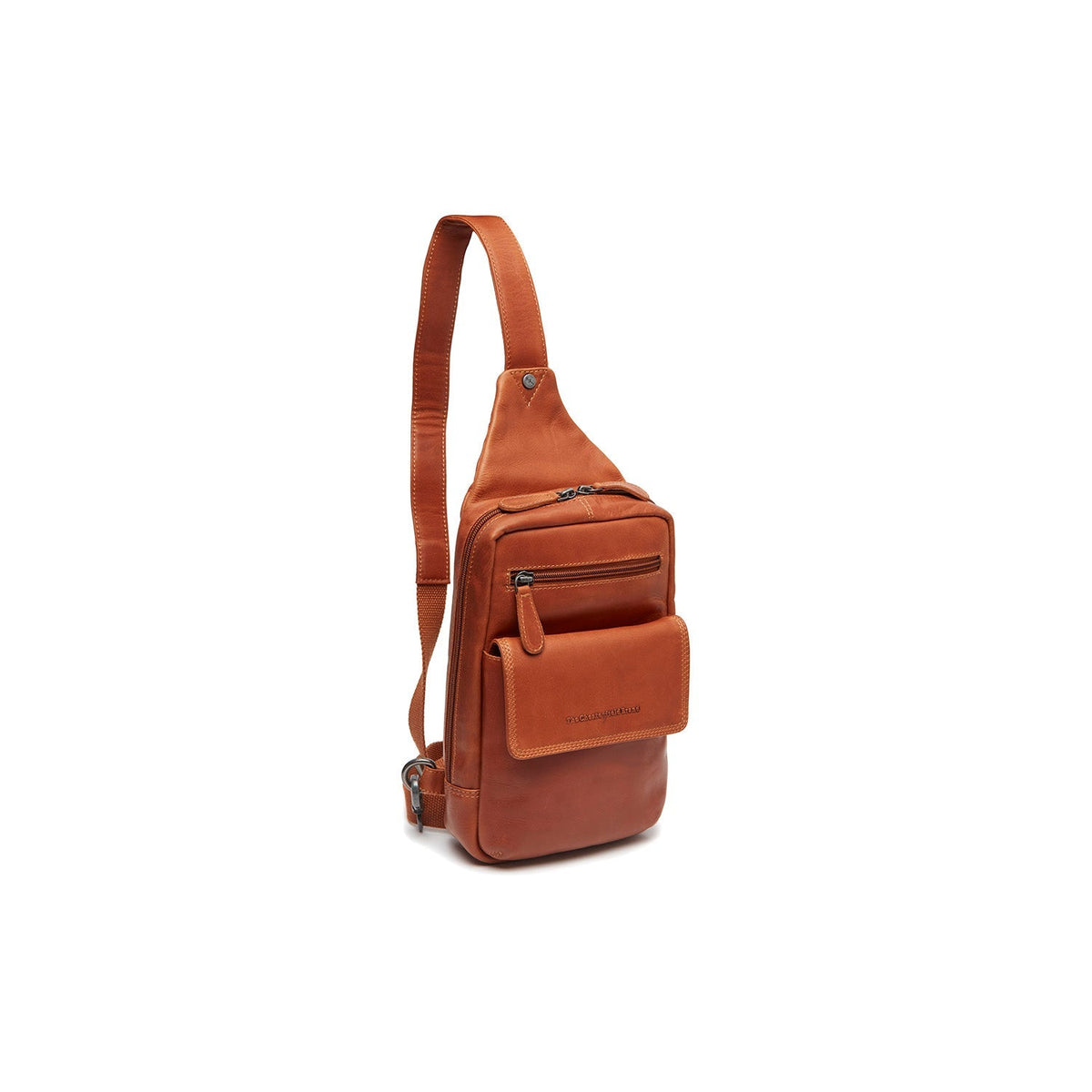 Cognac Leather Sling Bag Turelle da Donna, front view