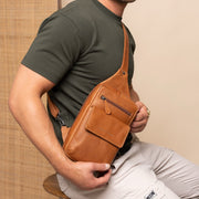 Leather Sling Bag Turelle da Donna – Vista prodotto alternativa 2