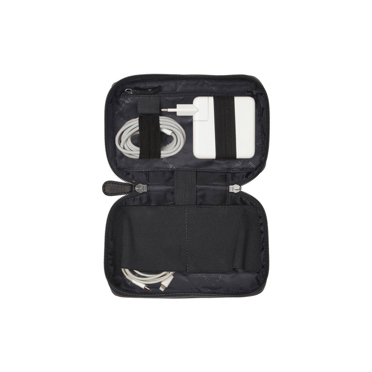 
Leather Tech-Organizer Ardan da Donna da Donna in classica vera pelle pieno fiore 100% - Vista frontale e silhouette sartoriale | Acquista online