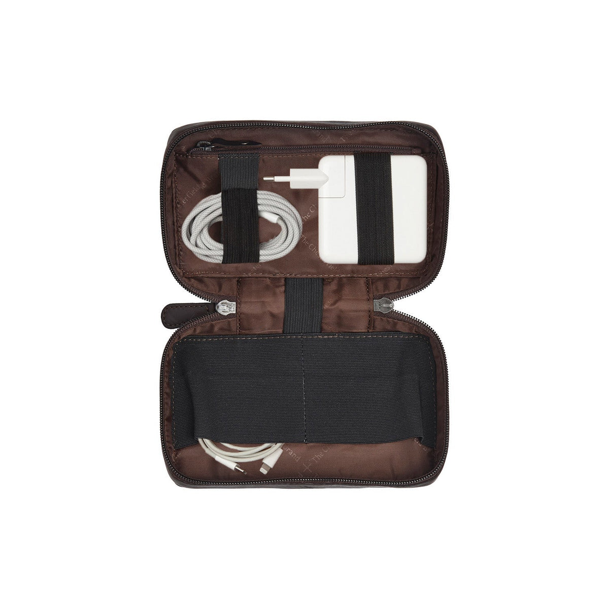 
Tailored Rib Cuffs & Hem Craftsmanship Construction Detail on Leather Tech-Organizer Ardan da Donna da Donna