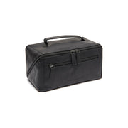 Elmia Full-Grain Leather Toiletry Bag da Donna in Classic 100% Full-Grain Leather - Vista frontale e linea su misura | Acquista online