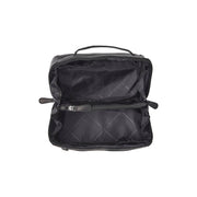 Elmia Full-Grain Leather Toiletry Bag da Donna - Lateral Side Profile View Showing Sleeve Cut &amp; Athletic Taper Fit