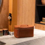 Limone Full-Grain Leather Toiletry Bag da Donna – Vista prodotto alternativa 2