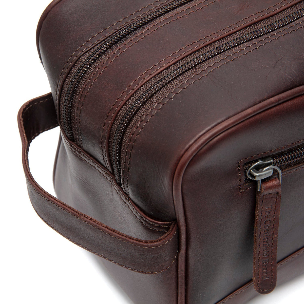Stacey Full-Grain Leather Toiletry Bag da Donna – Vista prodotto alternativa 3