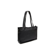 Adana Full-Grain Leather Tote Bag da Donna in Classic 100% Full-Grain Leather - Full Exterior Front Profile View | Acquista online
