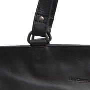 Berlin Full-Grain Leather Tote Bag da Donna - Structured Side Profile Showing Gusset Depth &amp; Expansion Capacity