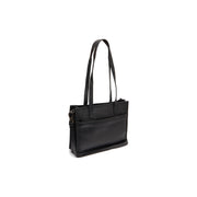 Estella Full-Grain Leather Tote Bag da Donna in Classic 100% Full-Grain Leather - Full Exterior Front Profile View | Acquista online