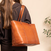 
Ferrera Borsa tote in pelle pieno fiore – alternate product view 2