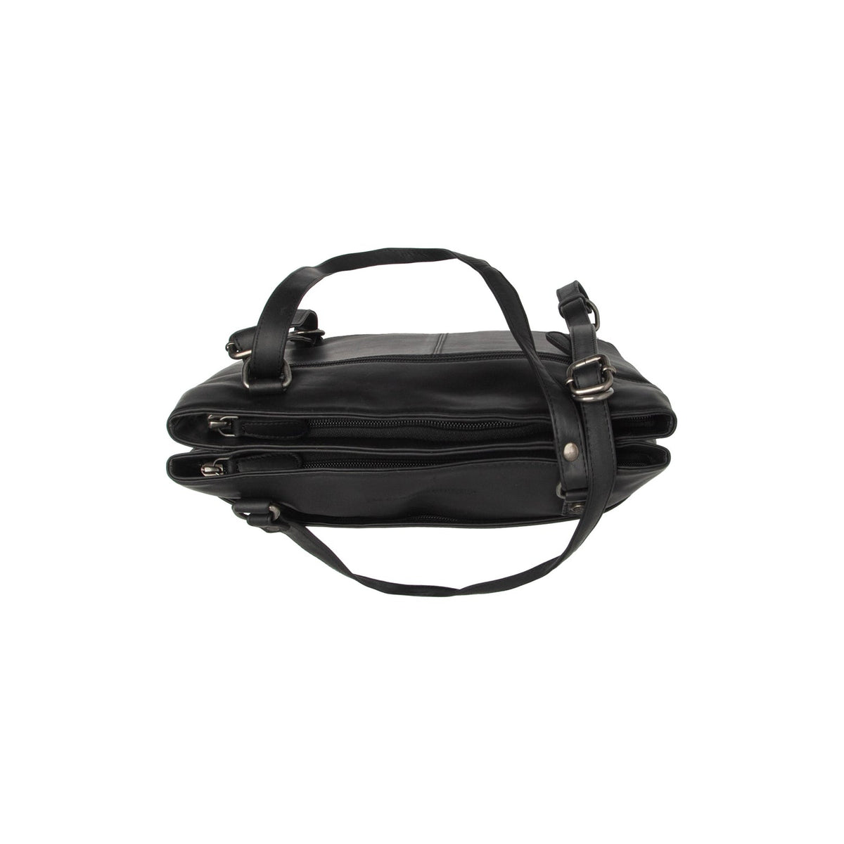 
Classic 100% Full-Grain leather Bag - Prospettiva posteriore con spallacci in pelle rinforzati