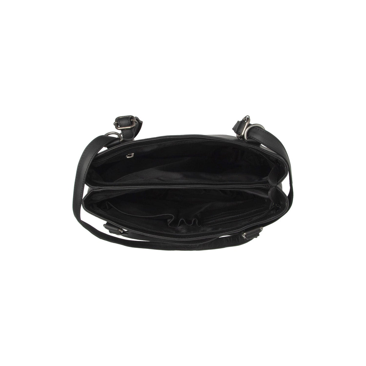 
Raynor Borsa tote in pelle pieno fiore - Profilo laterale strutturato con profondità del soffietto