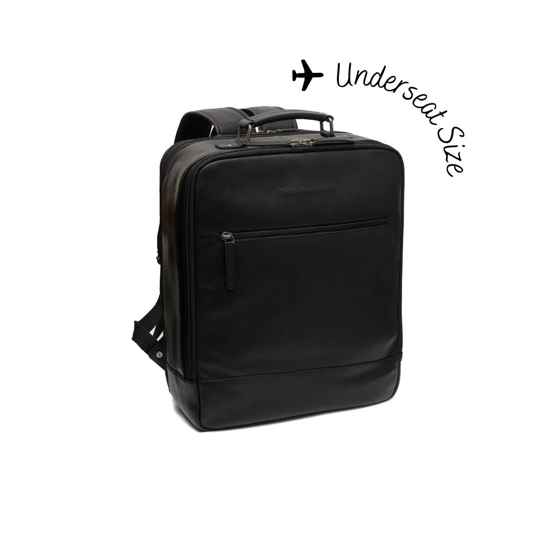 Jamaica Full-Grain Leather Travel Backpack da Donna in Classic 100% Full-Grain Leather - Full Exterior Front Profile View | Acquista online