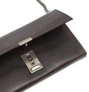 Solid Antique Brass Hardware &amp; Heavy-Duty Dual Zipper Detail on Bora Full-Grain Leather Waiter Wallet da Donna