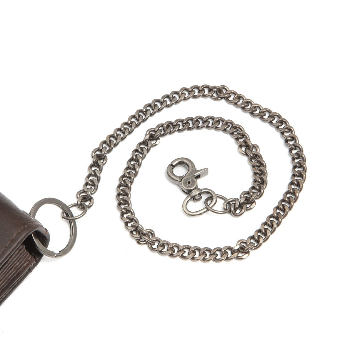 Bora Full-Grain Leather Waiter Wallet da Donna - Structured Side Profile Showing Gusset Depth &amp; Expansion Capacity