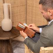 Curtis Full-Grain Portafoglio in Pelle da Uomo – Vista prodotto alternativa 3