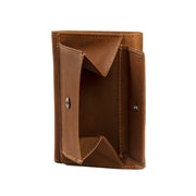 
Solid Antique Brass Hardware & Heavy-Duty Dual Zipper Detail on Harthoft Portafoglio in pelle pieno fiore