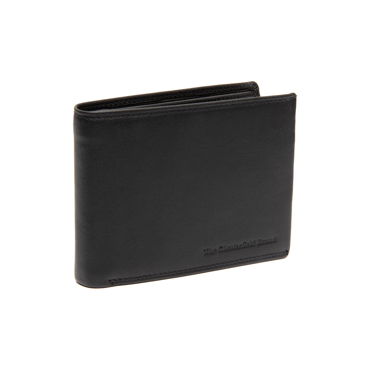 Hendrick Full-Grain Portafoglio in Pelle da Uomo in Classic 100% Full-Grain Leather - Full Exterior Front Profile View | Acquista online