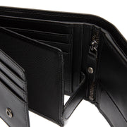 Hendrick Full-Grain Portafoglio in Pelle da Uomo - Structured Side Profile Showing Gusset Depth &amp; Expansion Capacity