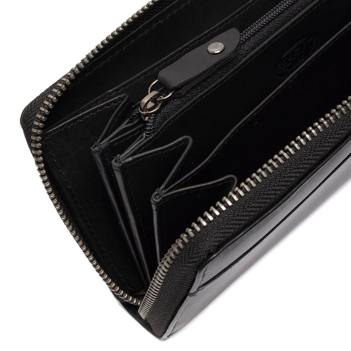 
Classic 100% Full-Grain leather Wallet - Prospettiva posteriore con spallacci in pelle rinforzati