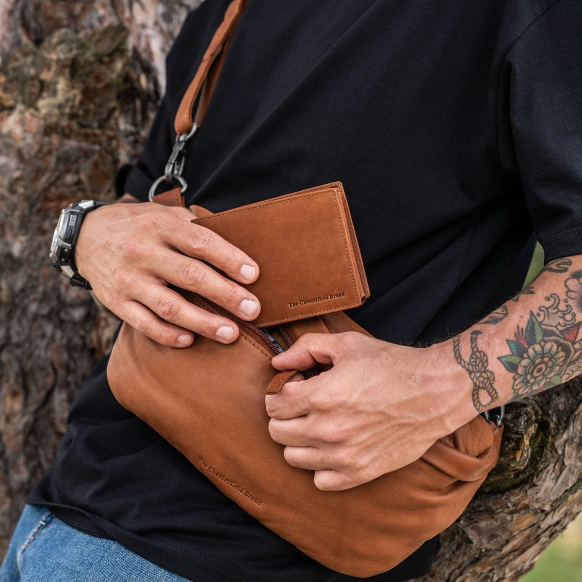 Marion Full-Grain Portafoglio in Pelle da Uomo – Vista prodotto alternativa 2