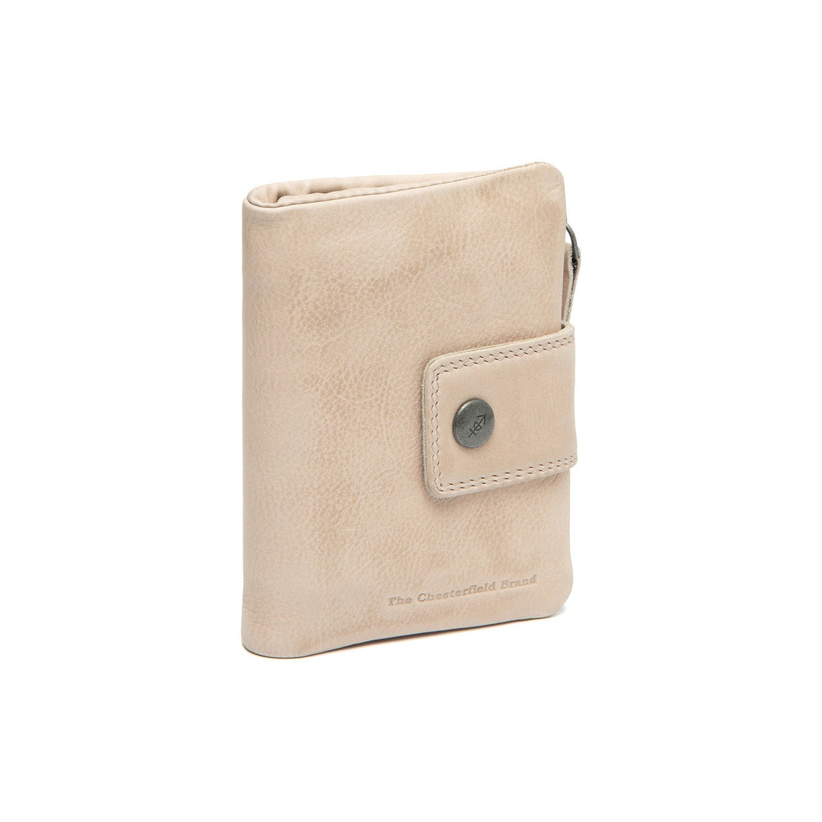 Mavona Full-Grain Portafoglio in Pelle da Donna in Classic 100% Full-Grain Leather - Full Exterior Front Profile View | Acquista online