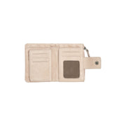 Classic 100% Full-Grain leather Wallet - Rear Perspective Showing Reinforced Leather Straps &amp; Stitching