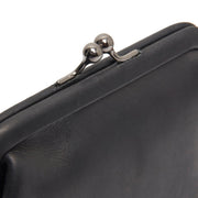 Classic 100% Full-Grain leather Wallet - Rear Perspective Showing Reinforced Leather Straps &amp; Stitching