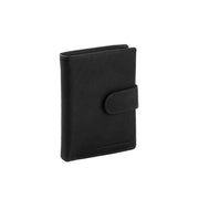 Ruby Full-Grain Portafoglio in Pelle da Donna in Classic 100% Full-Grain Leather - Full Exterior Front Profile View | Acquista online