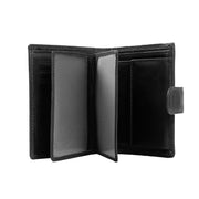 Classic 100% Full-Grain leather Wallet - Rear Perspective Showing Reinforced Leather Straps &amp; Stitching