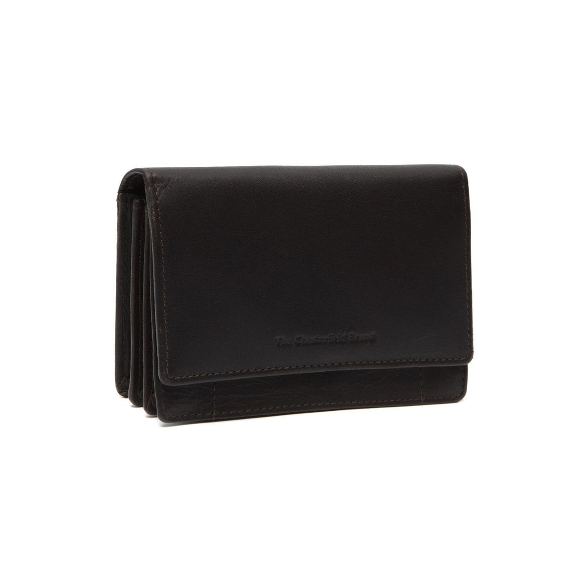 Salzburg Full-Grain Portafoglio in Pelle da Donna in Classic 100% Full-Grain Leather - Full Exterior Front Profile View | Acquista online