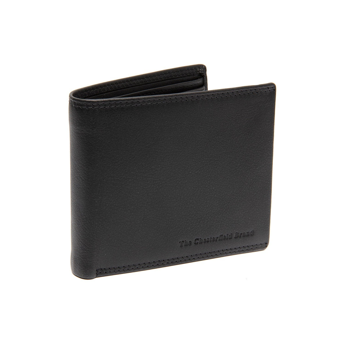 Stephens Full-Grain Portafoglio in Pelle da Uomo in Classic 100% Full-Grain Leather - Full Exterior Front Profile View | Acquista online