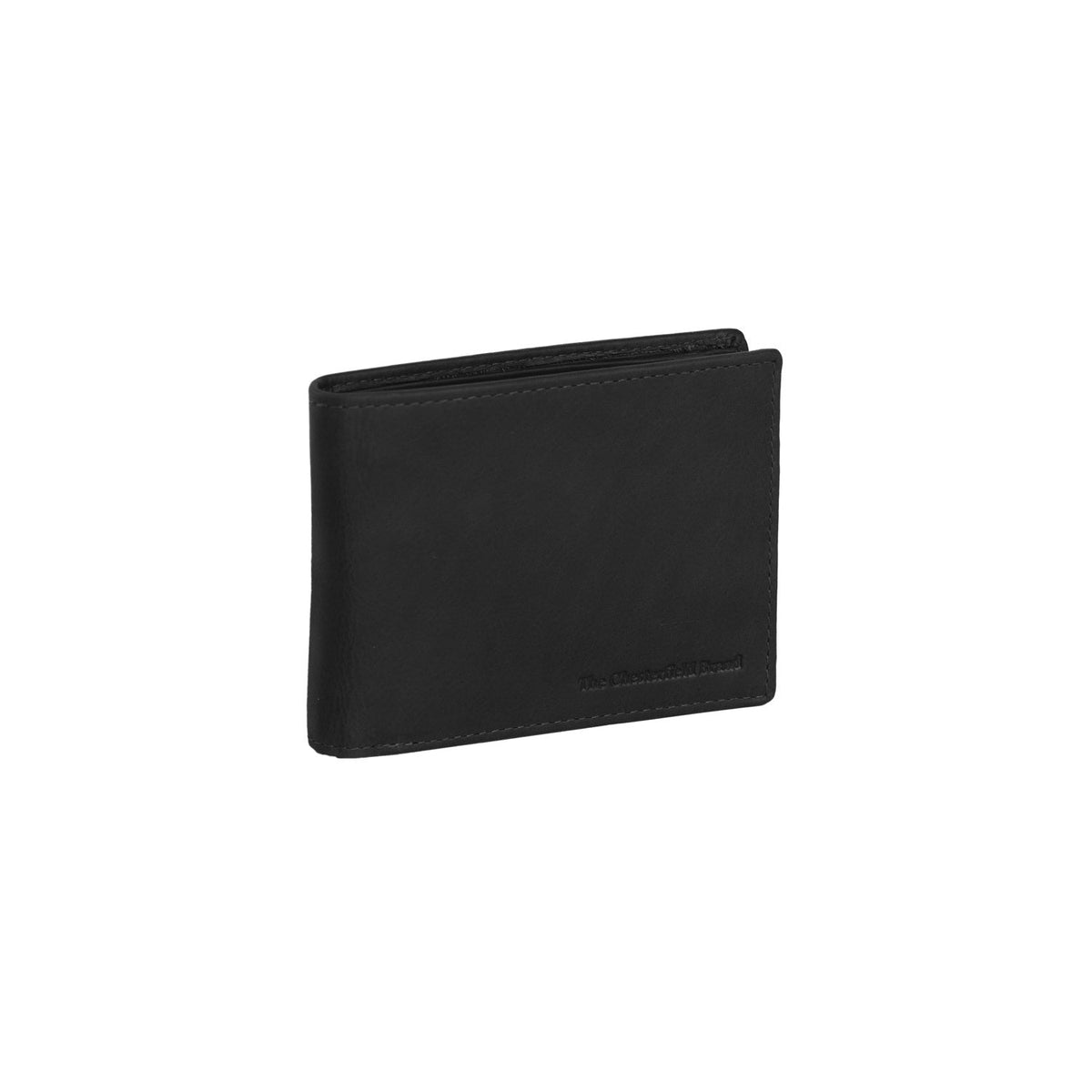 Walid Full-Grain Portafoglio in Pelle da Uomo in Classic 100% Full-Grain Leather - Full Exterior Front Profile View | Acquista online