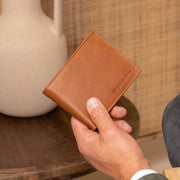 Walid Full-Grain Portafoglio in Pelle da Uomo – Vista prodotto alternativa 2