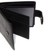 Yamba Full-Grain Portafoglio in Pelle da Uomo - Structured Side Profile Showing Gusset Depth &amp; Expansion Capacity