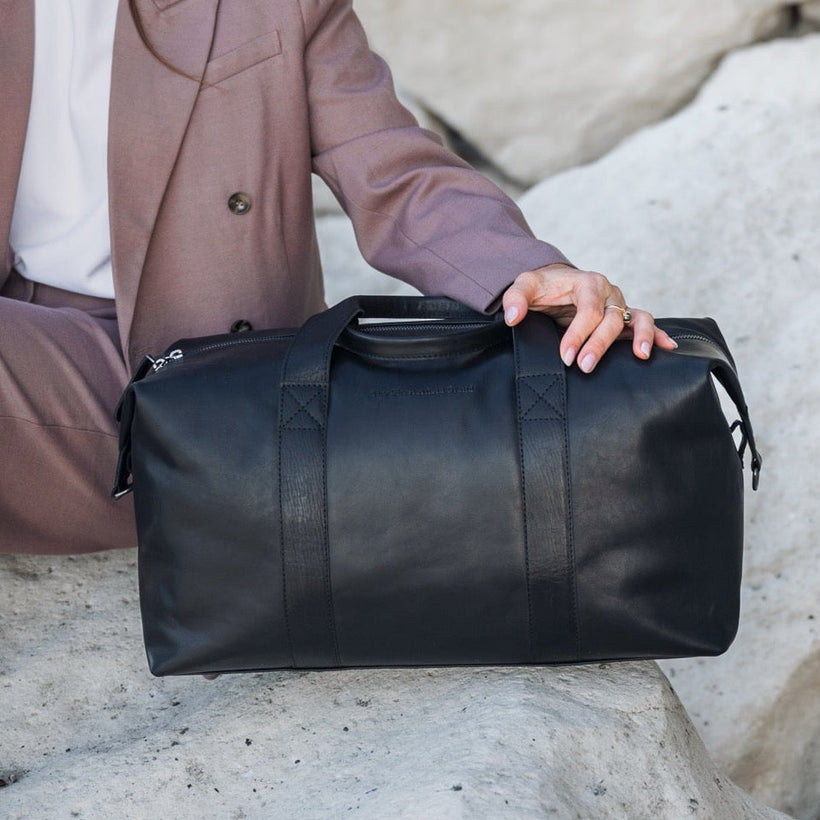 Conor Full-Grain Leather Weekender Bag da Donna