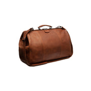 Corfu Full-Grain Leather Weekender Bag da Donna in Classic 100% Full-Grain Leather - Full Exterior Front Profile View | Acquista online