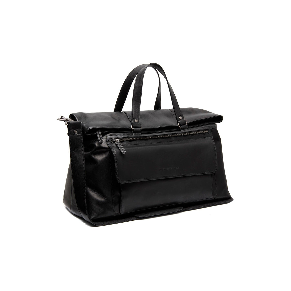 Lazio Full-Grain Leather Weekender Bag da Donna in Classic 100% Full-Grain Leather - Full Exterior Front Profile View | Acquista online