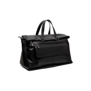 Lazio Full-Grain Leather Weekender Bag da Donna in Classic 100% Full-Grain Leather - Full Exterior Front Profile View | Acquista online
