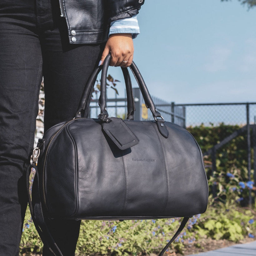 Liam Full-Grain Leather Weekender Bag da Donna