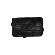 Liam Full-Grain Leather Weekender Bag da Donna - Structured Side Profile Showing Gusset Depth &amp; Expansion Capacity