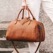 Liam Full-Grain Leather Weekender Bag da Donna – Vista prodotto alternativa 2