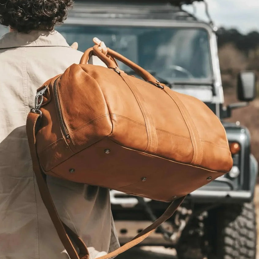 Melbourne Full-Grain Leather Weekender Bag da Donna – Vista prodotto alternativa 2